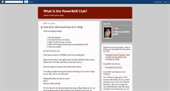 Desktop Screenshot of myfreepowerbarclub.blogspot.com