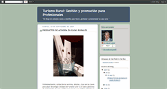 Desktop Screenshot of gestion-turismo-rural.blogspot.com