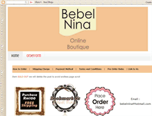 Tablet Screenshot of bebelnina.blogspot.com