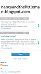 Mobile Screenshot of nancyandthelittleman.blogspot.com