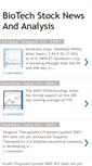 Mobile Screenshot of biotech-stock-news-and-analysis.blogspot.com