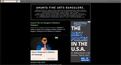 Desktop Screenshot of anantafinearts.blogspot.com