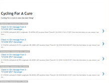 Tablet Screenshot of cyclingforacure.blogspot.com