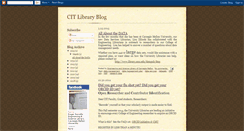 Desktop Screenshot of citlibraryblog.blogspot.com