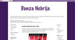 Desktop Screenshot of danzanebrija.blogspot.com