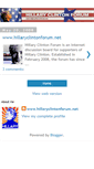 Mobile Screenshot of hillaryforum.blogspot.com