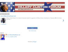 Tablet Screenshot of hillaryforum.blogspot.com