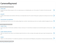 Tablet Screenshot of cameronraymondd.blogspot.com