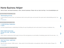 Tablet Screenshot of homebizhelper.blogspot.com