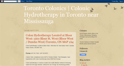 Desktop Screenshot of colonhydrotherapyclinics.blogspot.com