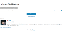 Tablet Screenshot of lifeasmeditation.blogspot.com