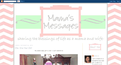 Desktop Screenshot of mamasmessages.blogspot.com