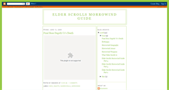 Desktop Screenshot of morrowindguide.blogspot.com
