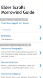Mobile Screenshot of morrowindguide.blogspot.com
