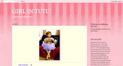 Desktop Screenshot of girlintutu.blogspot.com