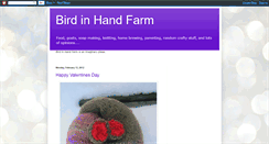 Desktop Screenshot of birdinhandfarm.blogspot.com