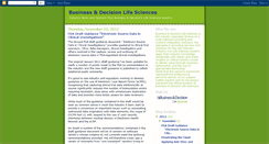 Desktop Screenshot of businessdecision-lifesciences.blogspot.com