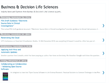 Tablet Screenshot of businessdecision-lifesciences.blogspot.com