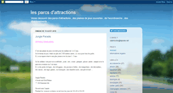 Desktop Screenshot of parcsdattractions.blogspot.com