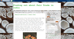 Desktop Screenshot of fairtradeinindia.blogspot.com