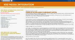 Desktop Screenshot of krsmediaintegration.blogspot.com