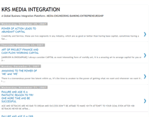 Tablet Screenshot of krsmediaintegration.blogspot.com