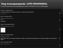 Tablet Screenshot of musicaparapanda.blogspot.com