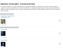 Tablet Screenshot of maestro-innovador-constructivista.blogspot.com