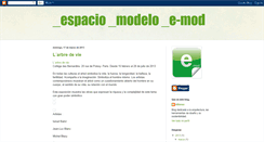 Desktop Screenshot of espaciomodelo.blogspot.com