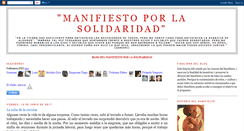 Desktop Screenshot of manifiestoporlasolidaridad.blogspot.com