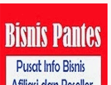 Tablet Screenshot of bisnispantes.blogspot.com