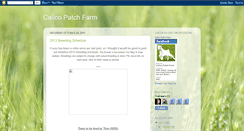 Desktop Screenshot of calicopatchfarmblog.blogspot.com