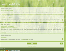 Tablet Screenshot of calicopatchfarmblog.blogspot.com