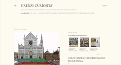 Desktop Screenshot of firenzecuriosita.blogspot.com