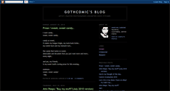 Desktop Screenshot of gothcomic.blogspot.com