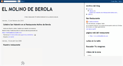 Desktop Screenshot of elmolinodeberola.blogspot.com
