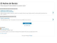 Tablet Screenshot of elmolinodeberola.blogspot.com