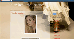 Desktop Screenshot of klarchenproducciones.blogspot.com