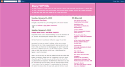 Desktop Screenshot of diaryofmilz.blogspot.com
