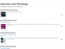Tablet Screenshot of educationwithtechnology.blogspot.com