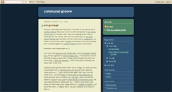 Desktop Screenshot of communalgroove.blogspot.com