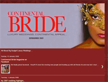 Tablet Screenshot of continentalbride.blogspot.com