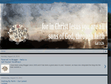 Tablet Screenshot of dailyinchrist.blogspot.com