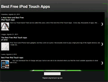 Tablet Screenshot of best-free-ipod-touch-apps.blogspot.com