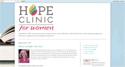 Desktop Screenshot of hopeclinicforwomen.blogspot.com