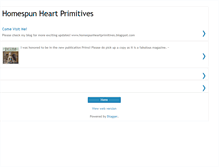 Tablet Screenshot of earlywork-homespunheart.blogspot.com
