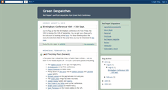 Desktop Screenshot of greendespatches.blogspot.com