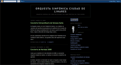 Desktop Screenshot of orquestaciudadelinares.blogspot.com