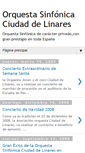 Mobile Screenshot of orquestaciudadelinares.blogspot.com