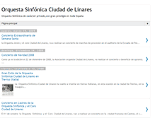 Tablet Screenshot of orquestaciudadelinares.blogspot.com